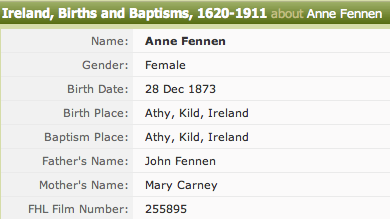 Anne Fennin 1873